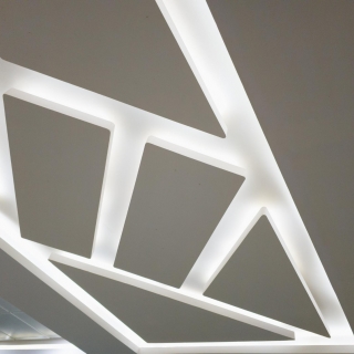 Sancas de gesso decorativas Forro de drywall para lojas Forro de gesso residencial